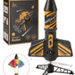 Sainsmart Jr. Rocket Launcher For Kids, 200 Feet Of Flight Altitude, Motorized Air Rocket With Parachute, Self-Launching Outdoor Toy With Safely Land, Black