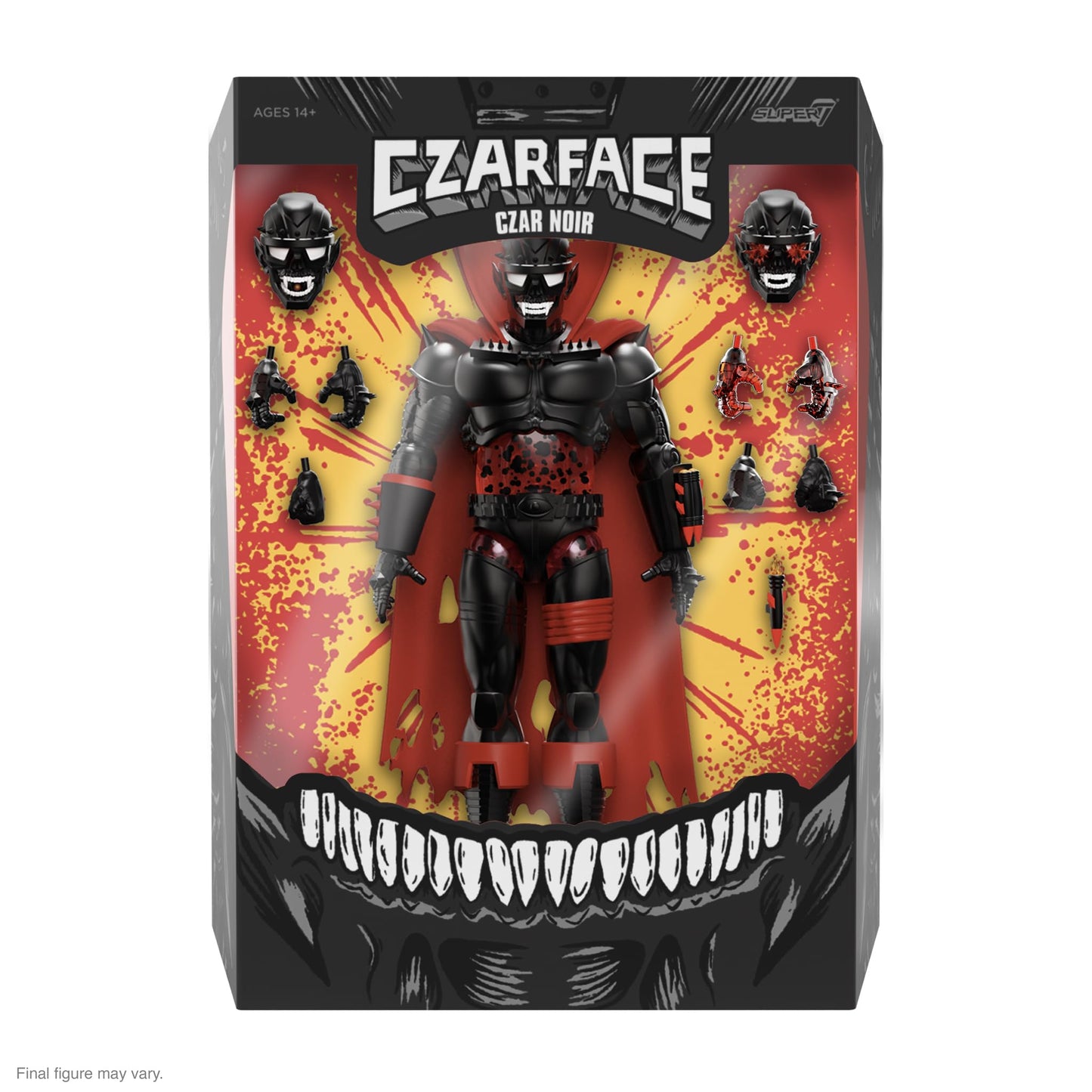 Super7 Ultimates! Czarface Czar Noir - 7' Czarface Action Figure With Accessories Hip Hop Collectibles And Retro Toys