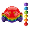 Fat Brain Toys bilibo Midi by MOLUK, 6 Set Classic Colors, Open-Ended Creative Play Toy for Toddlers and Kids Ages 2 and Up