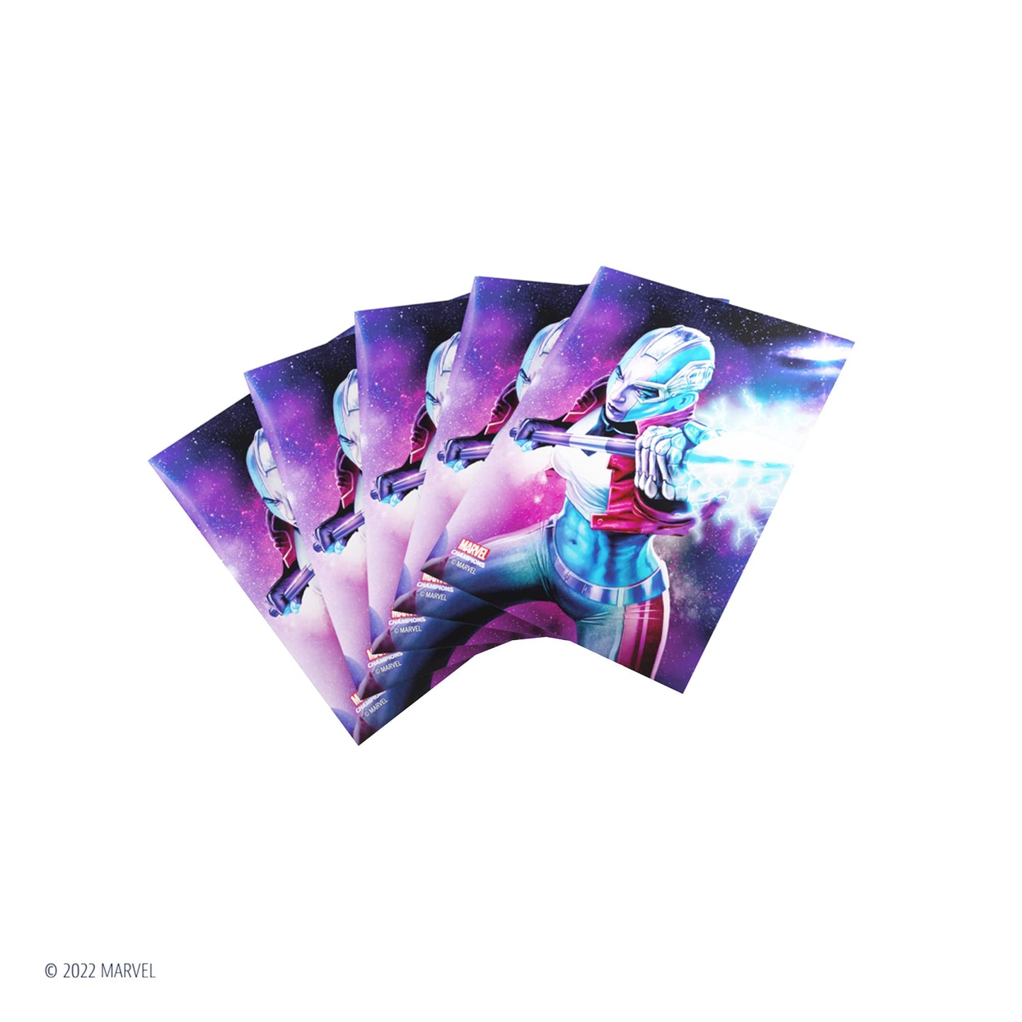 Gamegenic Marvel Champions The Card Game Official Nebula Fine Art Sleeves Pack Of 50 Art Sleeves And 1 Clear Sleeve Card Game Holder Use With Tcg And Lcg Games Made By Fantasy Flight Games