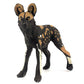 Funshowcase African Jungle Animals Wild Dog Toy Figure Realistic Plastic Figurine Height 2.8-Inch