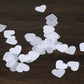 BATTIFE 7.1 Oz White Heart Shaped Confetti, 25000Pcs Tissue Paper, Table Confetti for Wedding Celebrations Party, 200 Gram