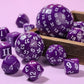 Civaner 15 Pcs Complete Polyhedral Dice Set D3-D100 Spherical RPG Dice Set in Opaque Black, 100 Sides for Role Playing Table Gam