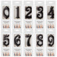 PHD CAKE 10-Count 0-9 Black Number Birthday Candles, Number One Birthday, Black Number Candles, Party Celebration, Baby Showers