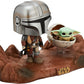 Funko Pop! Star Wars Moment: The Mandalorian with The Child, Vinyl, Multicolor, Standard Size, Model 49930
