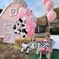 3D Cow Balloon For Western Cowboy Party Decorations,Cute Self Standing Cow Balloons For Western Cowgirl Theme Birthday Party Fav