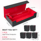 LEFORZ 6 in1 Card Deck Box Set X-Large enhanced Card Game Deck Storage Box with 5 Small Card Deck Case Compatible with MTG/TCG/Yugioh/Magic/Commander(Black&Red)