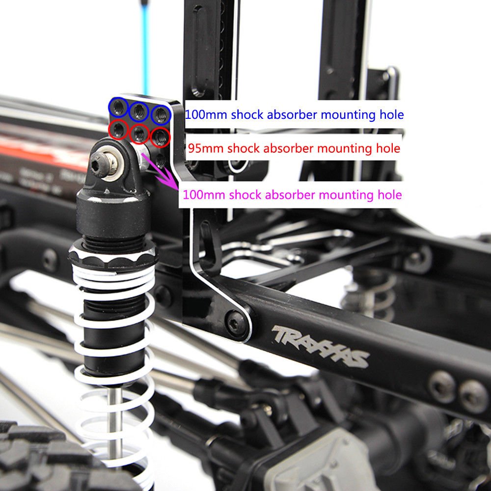 1/10 RC Aluminum Front/Rear Shock Tower Hoops Bracket Mount for TRX-4