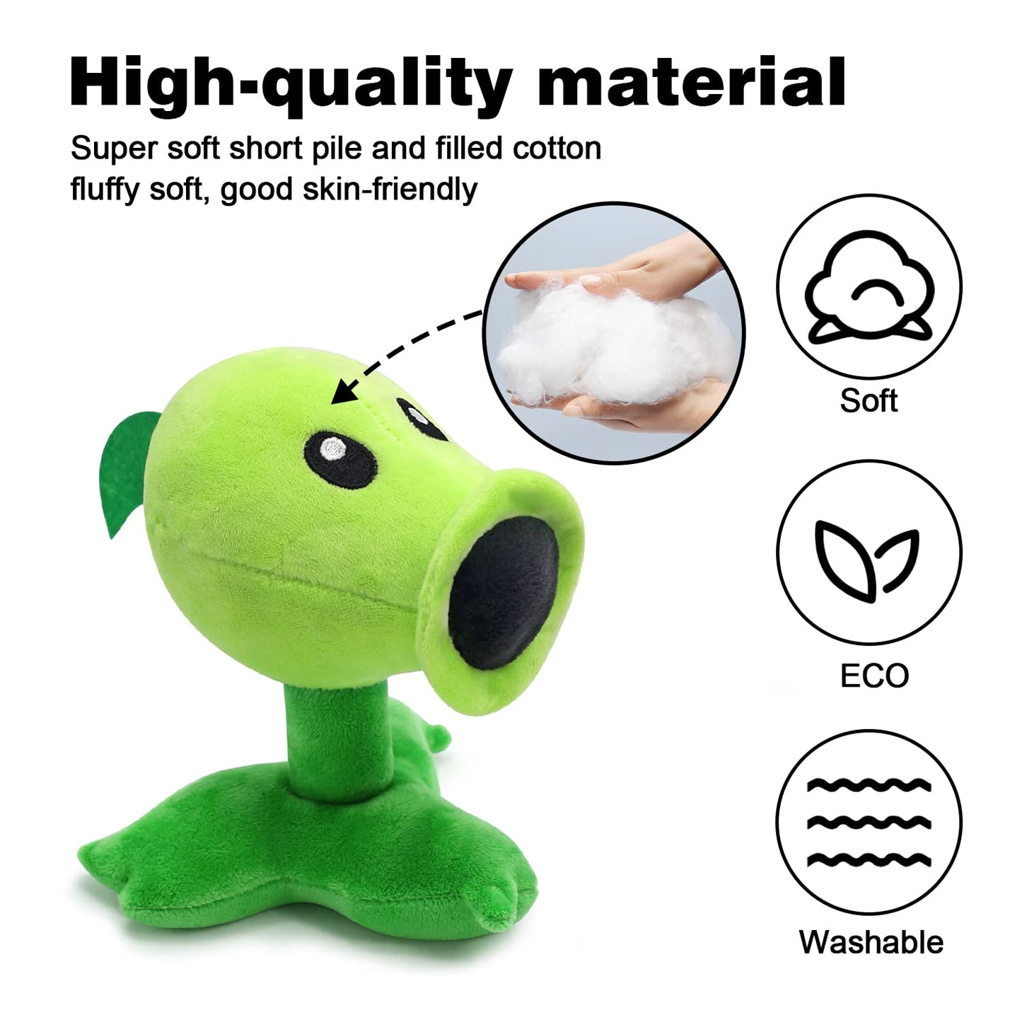 MAOYPANAMERA PVZ Plush Toy Set - 20 PCS Soft Stuffed Dolls, Multicolor, 6-8 in, Great Gifts for Kids, Model PVZ-024