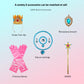 Isswya Princess Peach Dresses For Kids Cosplay Super Brother Pink Princess Peach Costume Halloween Birthday Party Dress Up 11-12