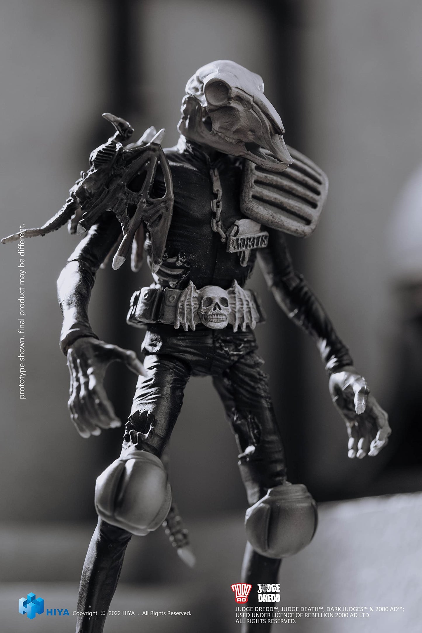 Hiya Toys Judge Dredd: Judge Mortis Black And White 1:18 Scale Exquisite Mini Action Figure