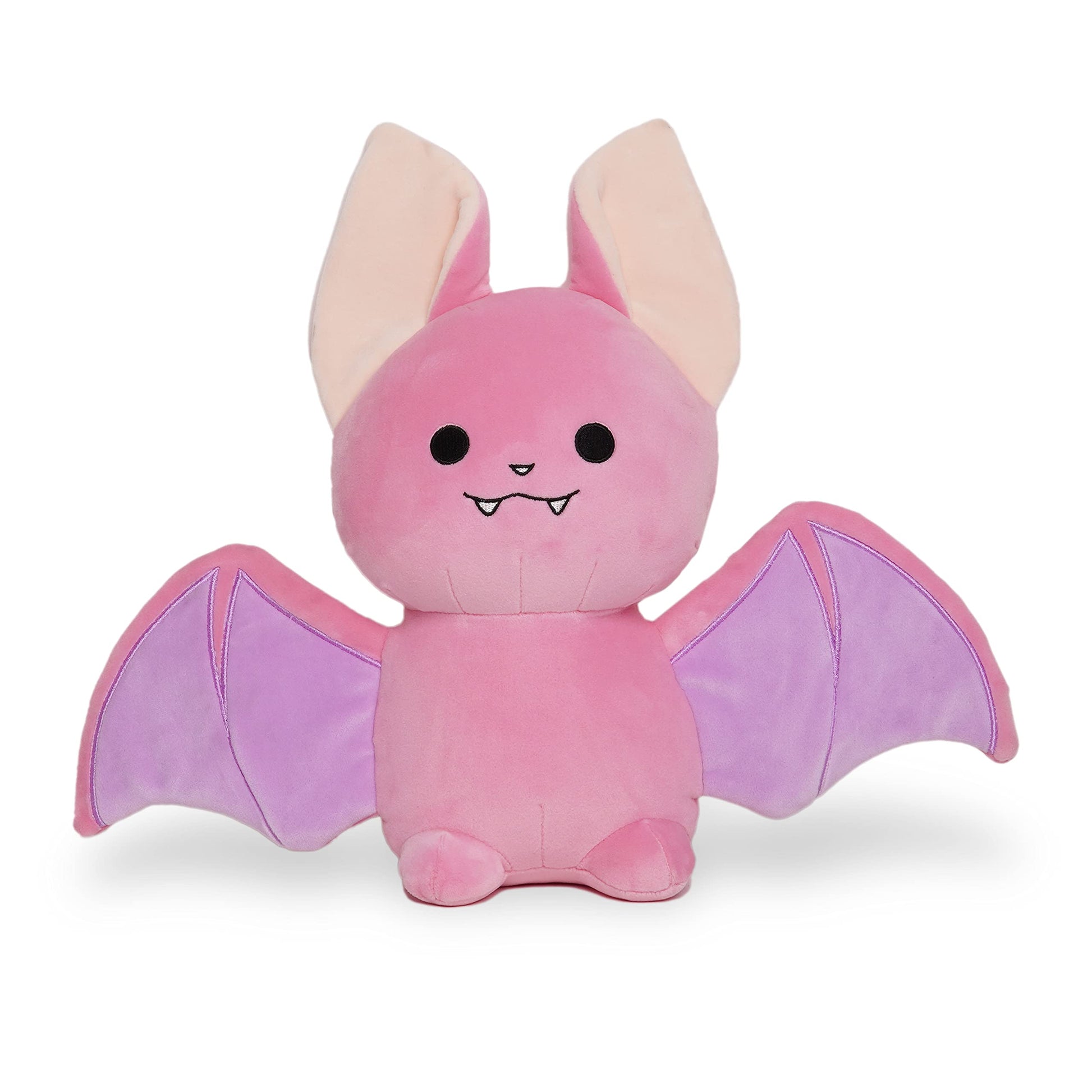 Avocatt Pink Bat Stuffed Plush - 10 Inches Stuffed Realistic Flying Fruit Bat Stuffy Plushie - Plushy And Squishy Goth Stuffed A