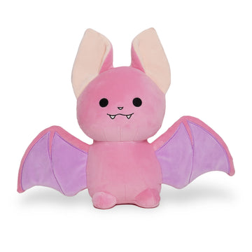 Avocatt Pink Bat Stuffed Plush - 10 Inches Stuffed Realistic Flying Fruit Bat Stuffy Plushie - Plushy And Squishy Goth Stuffed A
