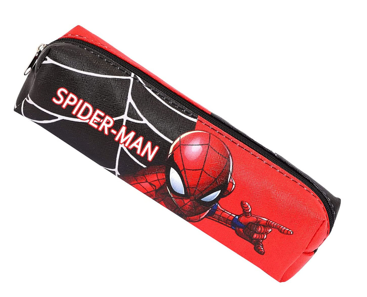 KOBBET Leather Marvels School Stationery Pencil Pouch For Kids Avengers Geometry Box Case Zipper Closer Waterproof Gift Avenger 