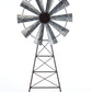 Cwi Gifts Simple Windmill Table Sitter - 19 Inch Galvanized Metal Windmill - Farmhouse Tabletop Decor