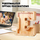 Ubeesize Large Letter Piggy Bank For Kids Boys Girls,Wooden Personalized 26 Alphabet Piggy Banks With Target Area Clear Alphabet