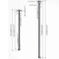 for 1-7 Arrma ARA109011 ARA109001 Center Dogbone 2Pcs #45 Steel Rear 170mm/ 103.5mm Drive Shaft Avoid Vibration Infraction Limit