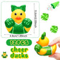 MiniInflat 24 Pcs Cheer Team Gifts Bulk Cheerleader Mini Rubber Ducks with Bows for Cheerleaders Gifts Cheer Team Party Favors I