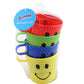 Dependable Industries inc. Essentials 4 Pack Plastic Smiley Face Plastic Mug BPA Free Party Favor Drinking Cup