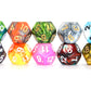 SmartDealsPro 10-Pack D4 D6 D8 D10 D12 Multi Colored Polyhedral Dice for for Dungeons and Dragons DND RPG MTG Table Games (Doubl