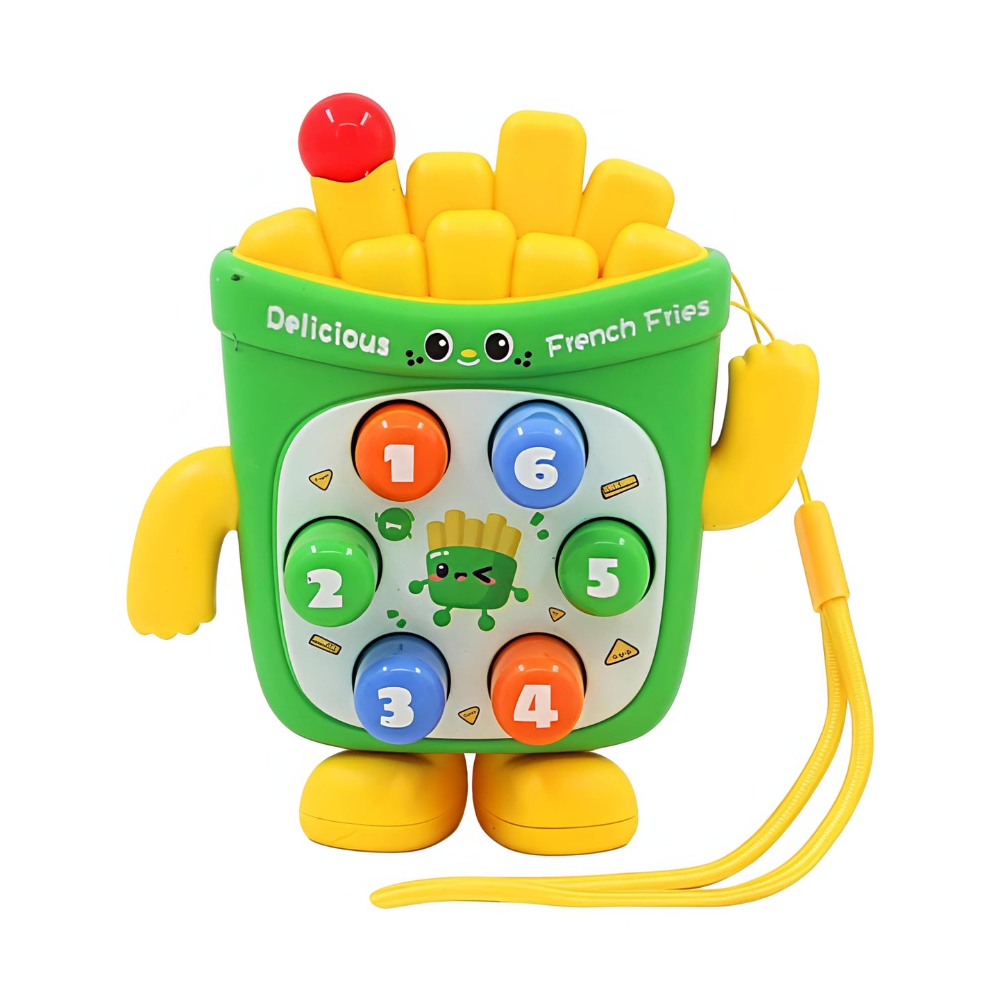 Funblast French Fries Press Toy  Learning Toy For Babies, Number Recognition Buttons, Early Educational Toys For Toddlers, Inte