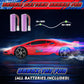 FunnyHall Spider RC Drift Car, 1:24 Remote Control Car 2.4GHz 4WD 15KM/H High Speed RC Cars with LED Lights Racing and Drifting