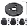 CrazyHobby RC Metal 54T 32P Spur Gear &15T/17T/19T Pinions Gear Set & 3.175mm Coupler for Traxxas Slash 4x4 4WD/2WD/VXL Rustler