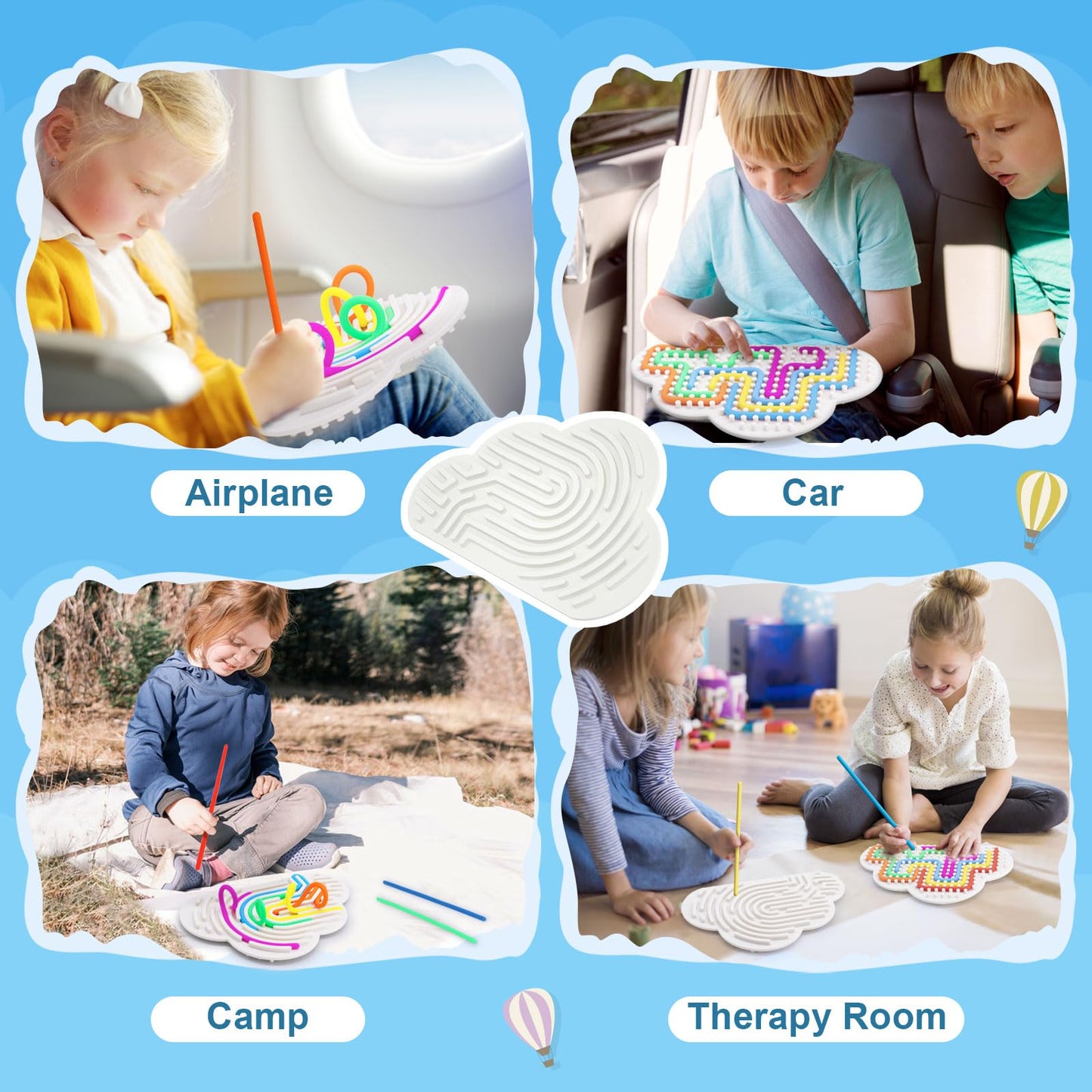 Christmas Stocking Stuffers for Kids Gifts: Fidget Toys mature-themeds Toddlers Sensory Activity Board - ADHD Calming Autism Toy Birthday Xmas Gift for 3 4 5 6 7 8 Years Old Boys Girls Teenagers