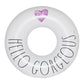 Rae Dunn X Coconut Float Ring Float - Adult Size Large 48 Inch Inflatable Raft & Durable Water Inner Tube - Stable Ride-On For S