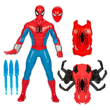 Marvel Spider-Man Thwip Blast Spider-Man Action Figure with Accessories  11-Inch-Scale Super Hero Toys for Kids Ages 4 and Up