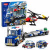 Toy Imagine 3in1 Police Building Blocks & Bricks Set for Kids, 249Piece Police Truck, Transporter Trailer & Rescue Helicopter