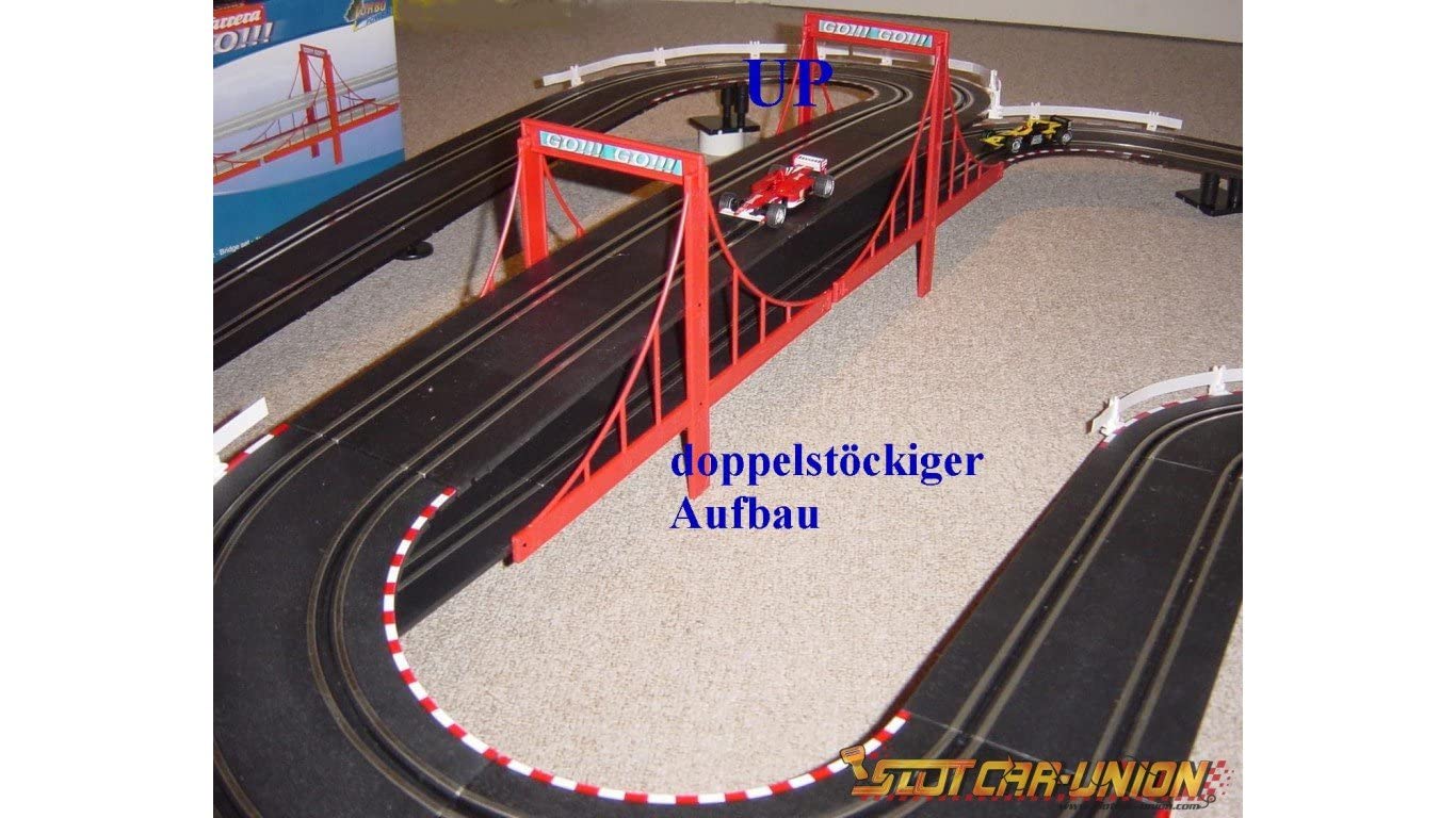 Carrera Bridge Set - Red, Medium - Plastic Material, Model 20061604
