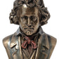 Veronese Design 6 1/2 Inch Ludwig Van Beethoven Bust Cold Cast Resin Bronze Finish Statue Realistic Figurine