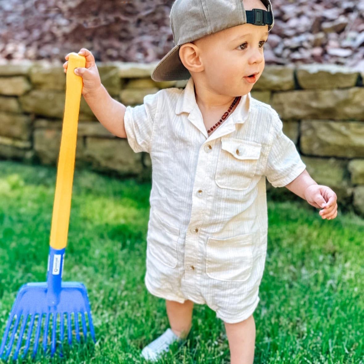 Spielstabil Sturdy Children'S Leaf Rake (Made In Germany) 2.5 And Up