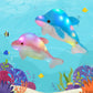 Bstaofy 18'' Light Up Dolphin Stuffed Animal Night Light Colorful Glowing Dolphin Soft Led Plush Toys Gift For Kids On Valentines Christmas Birthday Festivals, Blue