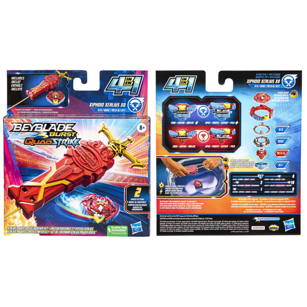 Bey Qs Xcalius Power Speed Launcher Pack