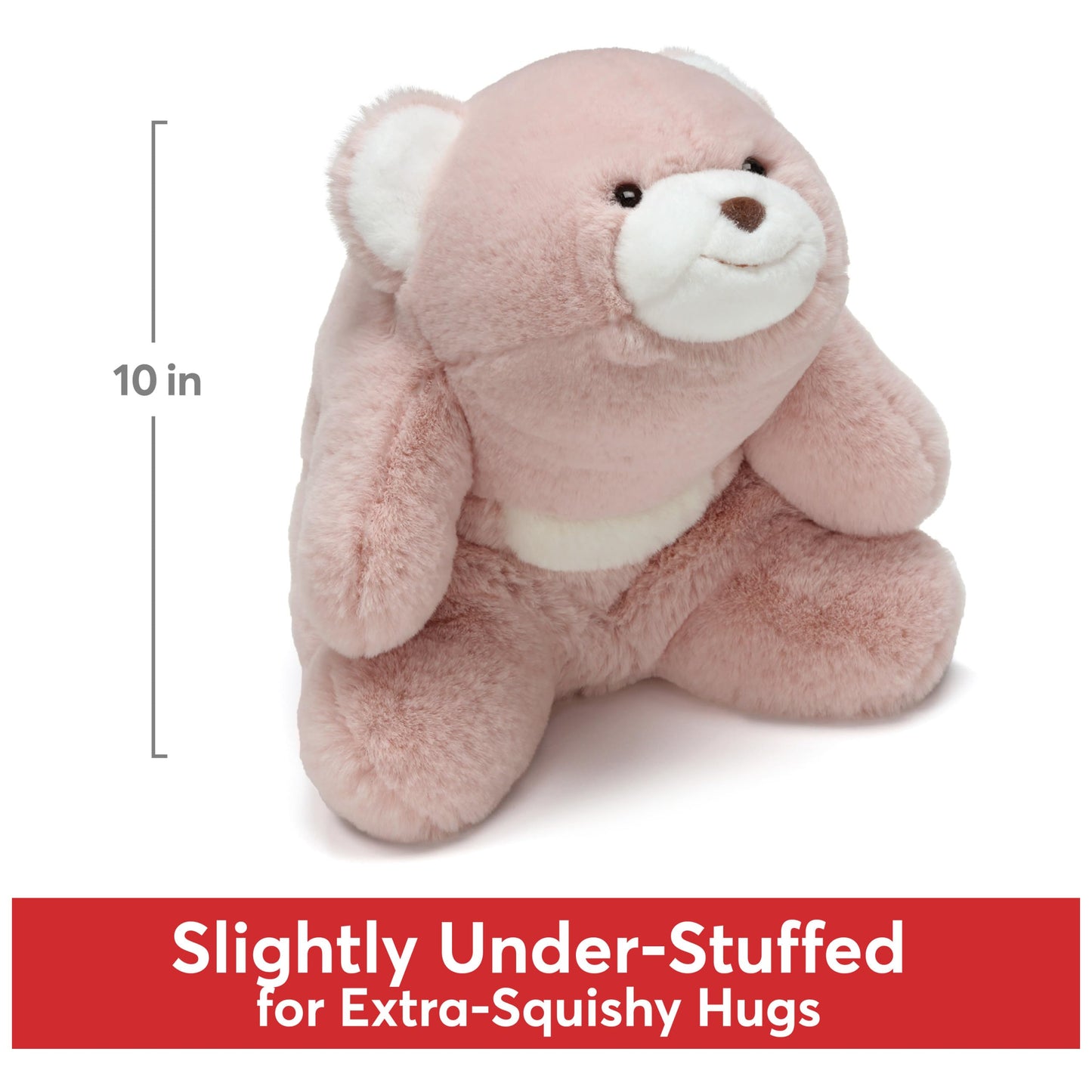 GUND Original Snuffles Teddy Bear, Pink, 10” Premium Stuffed Animal for Ages 1+, Model 6050370, Soft Fabric