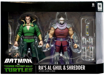 DC Collectibles Batman Vs Teenage Mutant Ninja Turtles - Ra's Al Ghul & Shredder Figure 2 Pack limited availability
