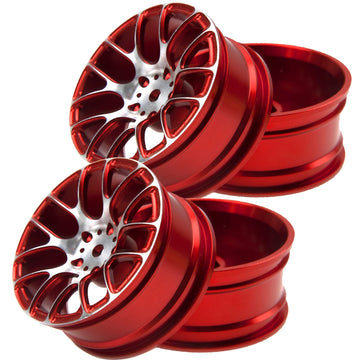 4Pcs Vgoohobby Aluminum Wheel Rims 12mm Hex Hub Width 26mm Compatible with 1/10 Tamiya TT-01 Kyosho RedCat Sakura HSP HPI 1/10 O