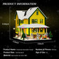 Christmas House Building Set With Light, Story Movie Snow House Blocks Toy, Compatible With Lego Christmas Village House Kit, Ch