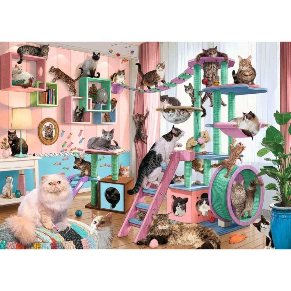 Ravensburger Cat Tree Heaven 1000 Piece Jigsaw Puzzle For Adults - 12000875 - Handcrafted Tooling, Made In Germany, Every Piece Fits Together Perfectly
