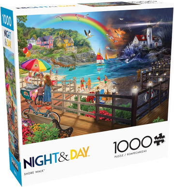 Buffalo Games - Chris Bigelow - Shore Walk - 1000 Piece Jigsaw Puzzle for Adults -Challenging Puzzle Perfect for Game Nights - F