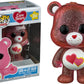 Funko Care Bears Glitter Love-a-Lot Bear Pop! Vinyl Figure #354 - Pink, Small, Vinyl Collectible