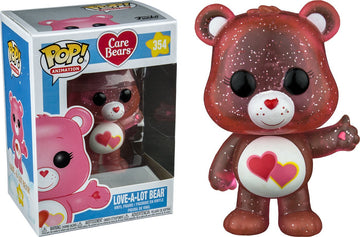 Funko Care Bears Glitter Love-a-Lot Bear Pop! Vinyl Figure #354 - Pink, Small, Vinyl Collectible