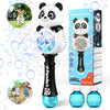 Aooess Bubble Machine for Kids 4-8 Years, White, 11.8" Plastic Automatic Bubble Wand, Rechargeable Party Toy, Model 8859