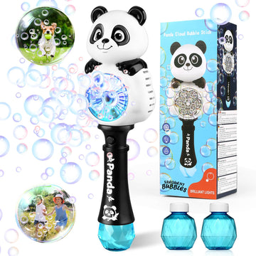 Aooess Bubble Machine For Kids Ages 4-8 Years Old: Light Up Bubble Wand Bubble Machine For Parties Outside Toys For Toddlers 3-5