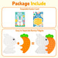 Easter Puzzle Fidget Toys,Kids Toddlers Bunny Carrot Easter Basket Stuffers With Gift Cards Stress Relief Push Bubble Sensory To