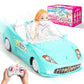 Hapkid Blue Remote Control Car For Girls, 1:18 Scale Rc Cars With Led Light, 2.4 Ghz Pink Truck Toy For Toddlers Kids, Birthday