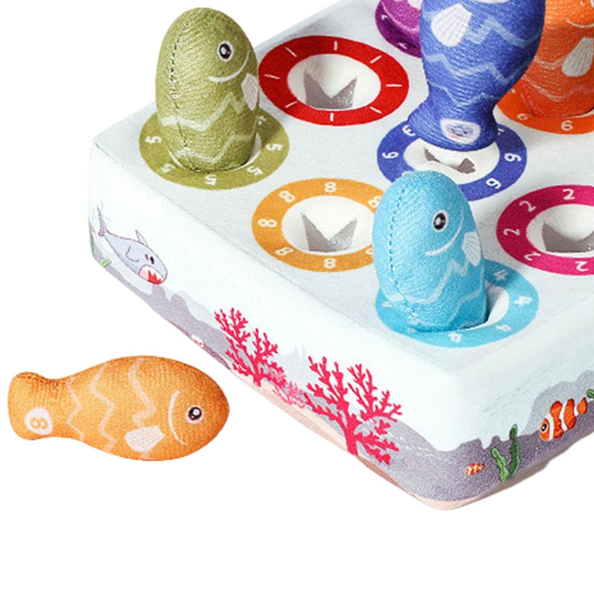 Trendivibe Number Puzzle Matching Fishing Game Educational For Game Activity Indoor| Baby Learning Toy | Infant Activity Toy | S
