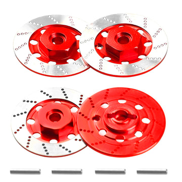 4Pack Vgoohobby Metal 12mm RC Car Hex Hub 12mm Brake Disc Wheel Hubs Adapter Spacer Compatible with Traxxas Tamiya Redcat HSP HP